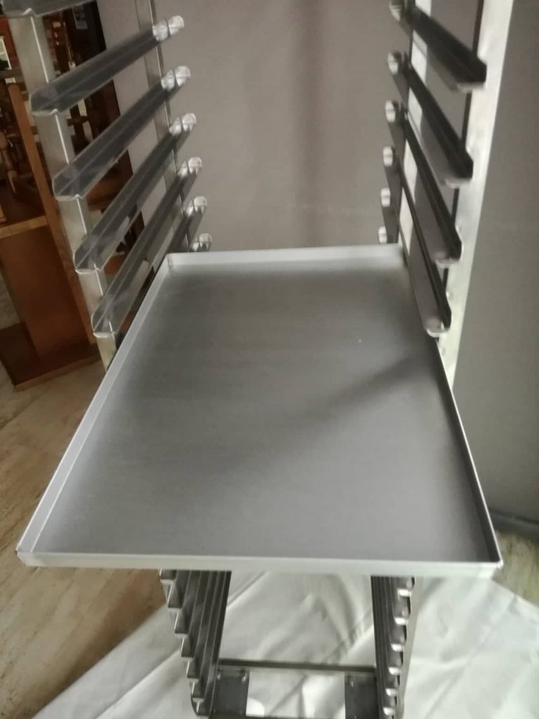 TEGLIE PIZZA IN LAMIERA ALLUMINATA 60X40 BORDO 2 CM O 3 CM